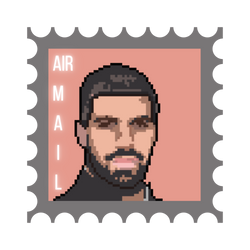Drake #27 Pixel Stamp