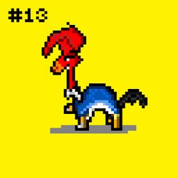 #013 Pixel Giraffe - Woody Woodpecker -