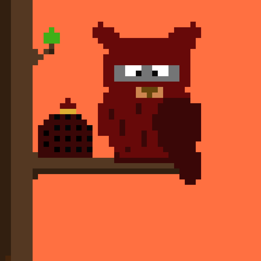 #68 Avax Bandit Crypto Pixel Owl 