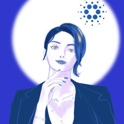 Crypto Lady - ADA minimal ink