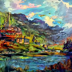 Premium Landscape Painting #99