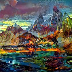 Premium Landscape Painting #1