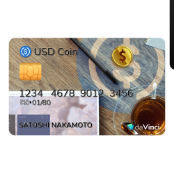 Elegant Credit Card USD Coin