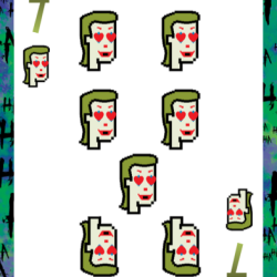 7 of Hearts (Joker Playing Cards)