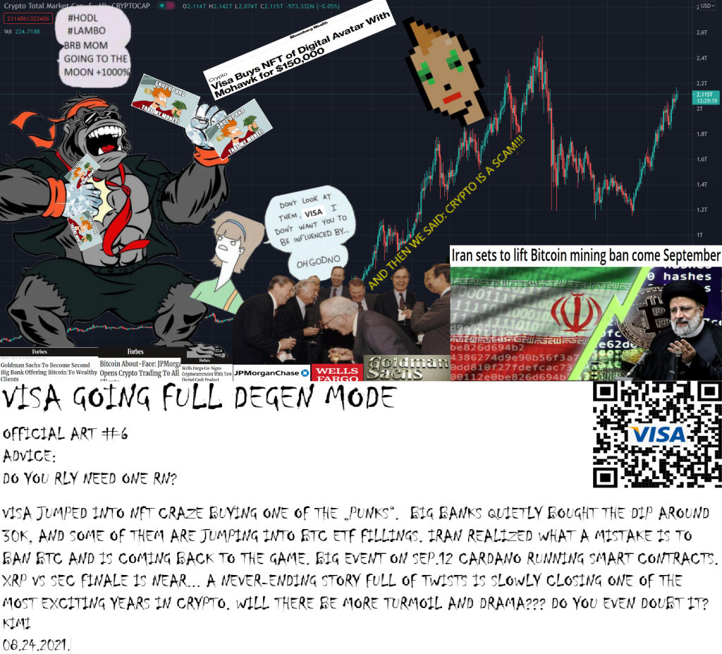 VISA GOING FULL DEGEN MODE