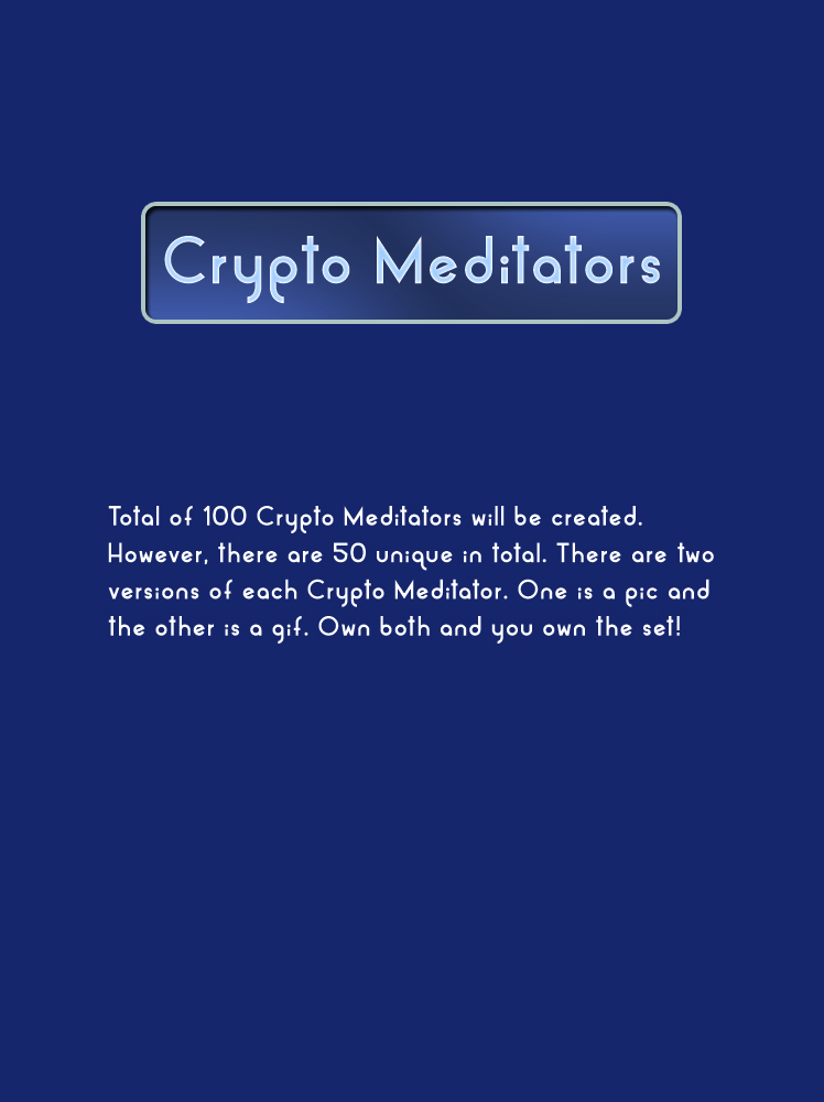 Crypto Meditators #8/100 'ETH-GAS'