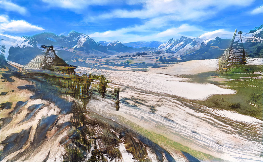 Travel This Way  AI generated Art