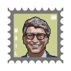 Bill Gates #4 Pixel Stamp