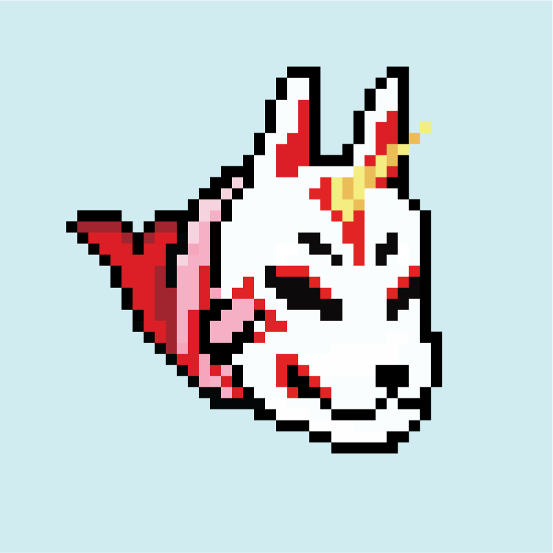 Pixel Narwhal_Kitsune #010