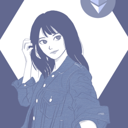 Crypto Lady - ETH minimal ink