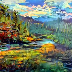 Premium Landscape Painting #41