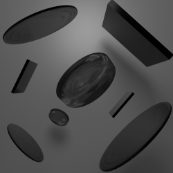 COMPOSITION #10 - Metallic Monochrome