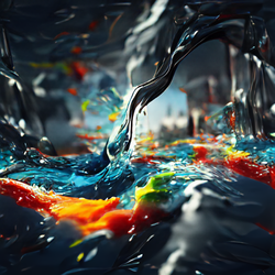 Vea Water Abstract Art #59