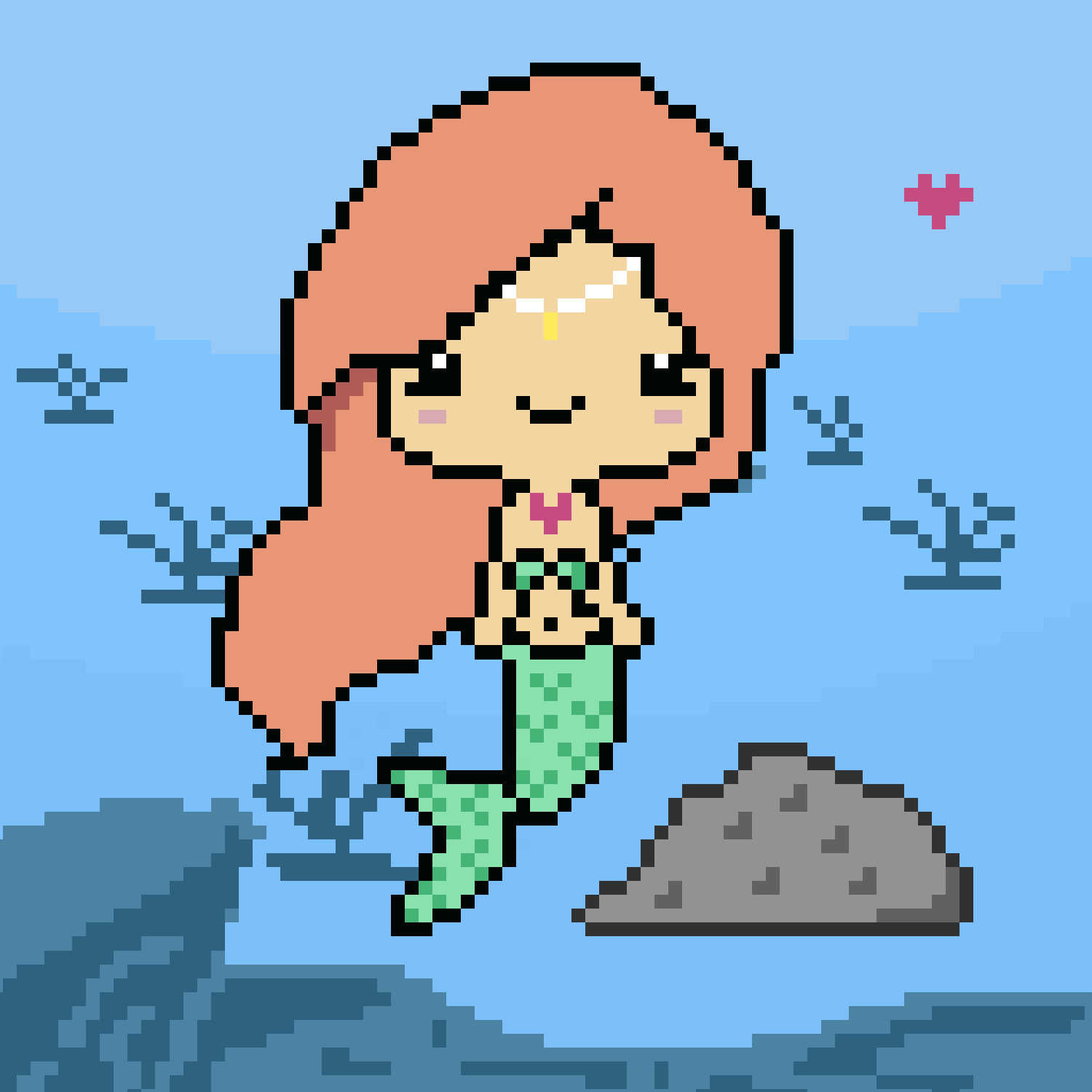 Pixel Mermaid #003: Love