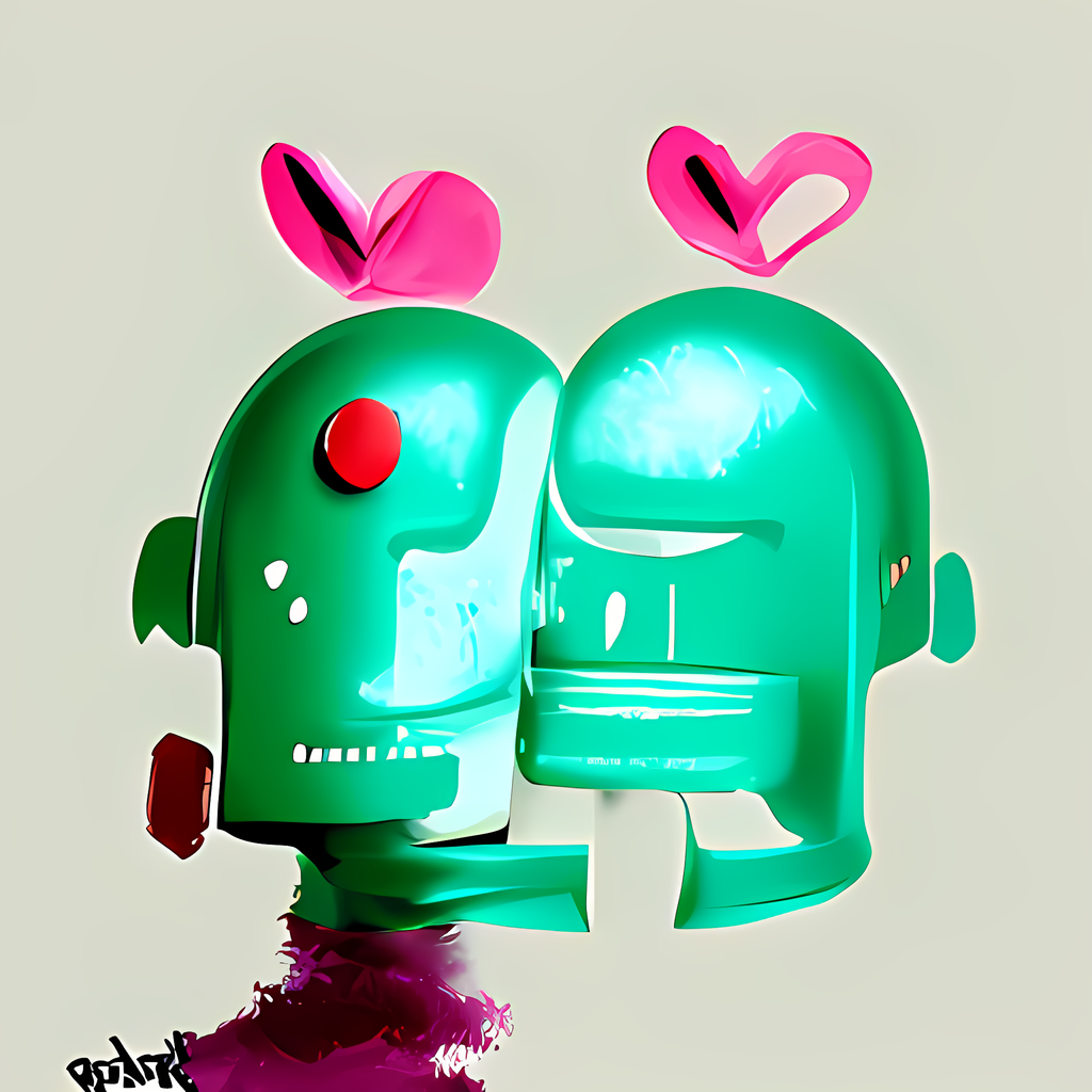 Pink And Green Robots LTD No.2