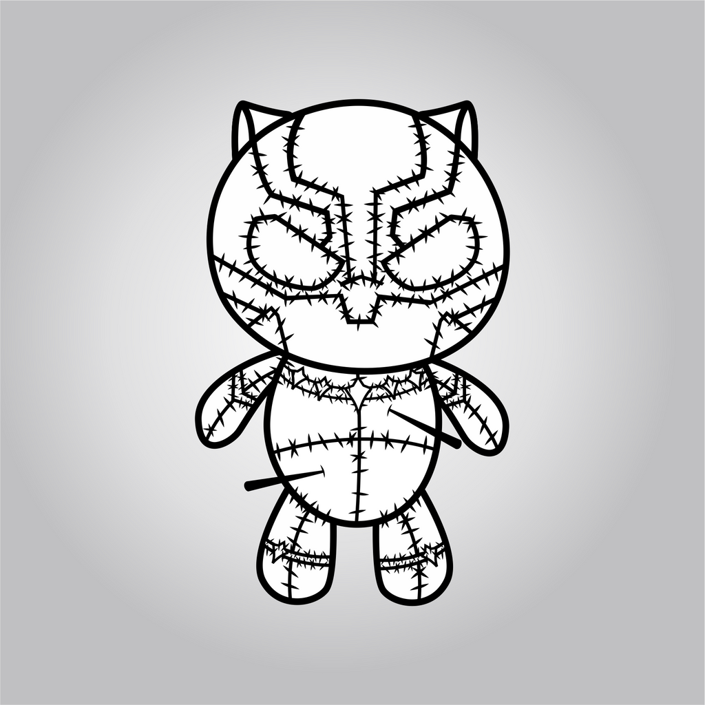 #25 Cute Panther VooDoo Doll