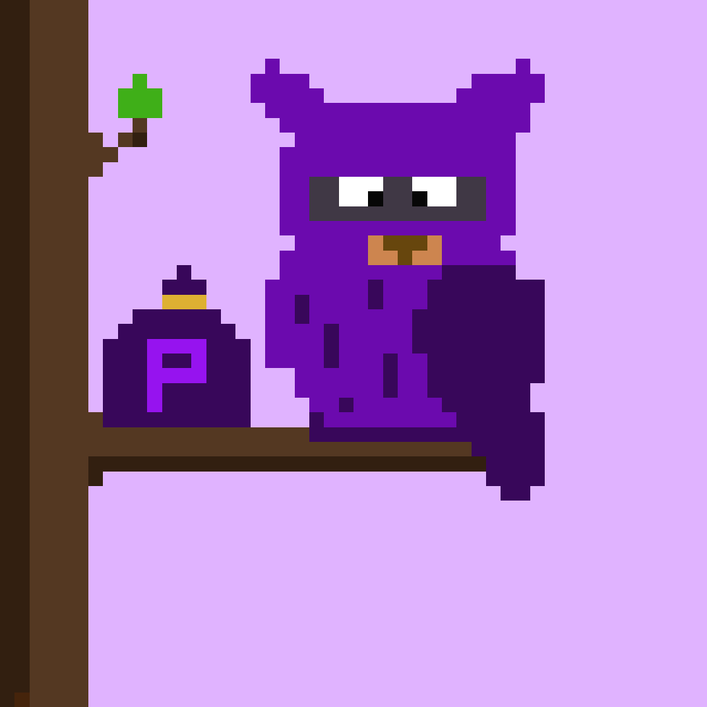 #67 Polygon Bandit Crypto Pixel Owl 