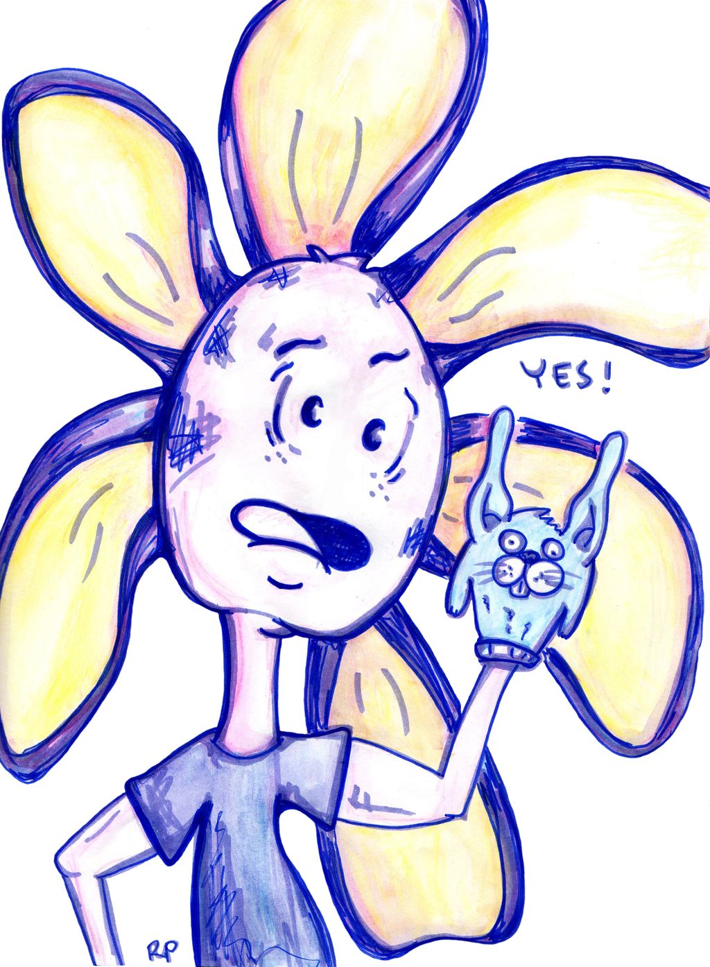#138: "Rabbit Puppet" Flowerkid