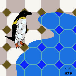 Pingu Pattern Digital Mosaic Edition #25