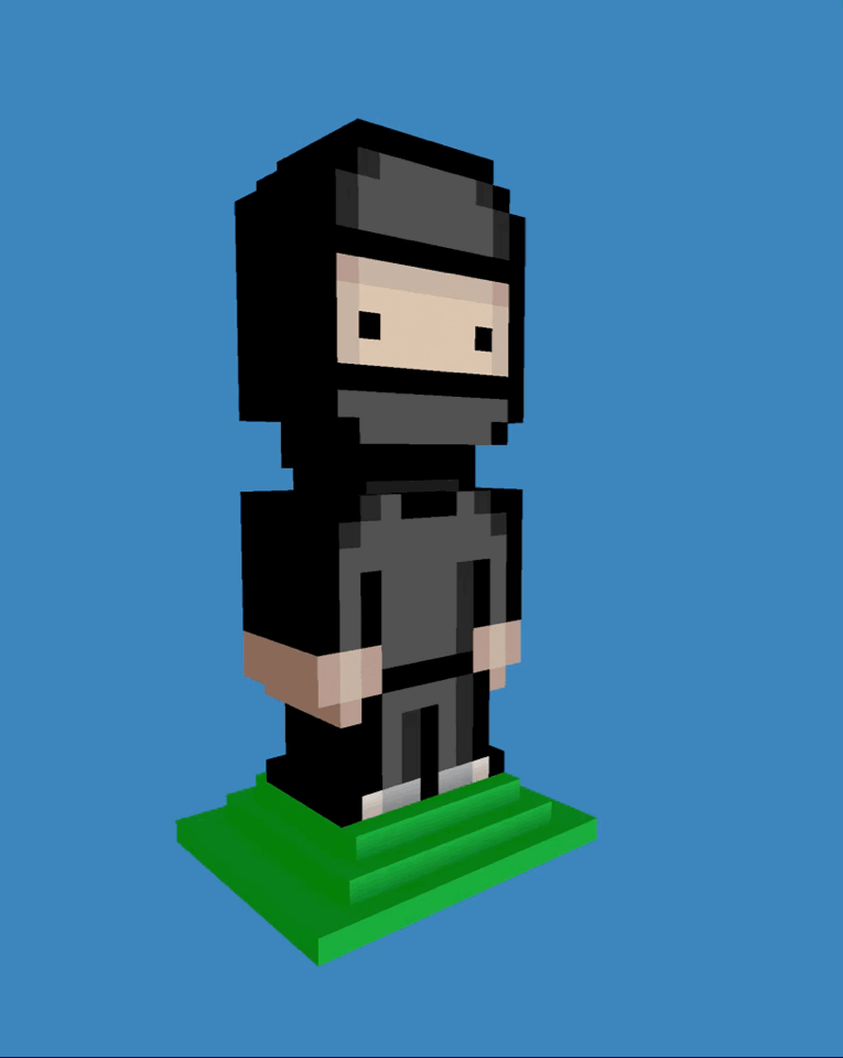 3D Ninja Pixel #1