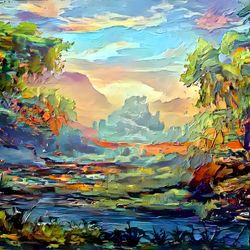 Premium Landscape Painting #42