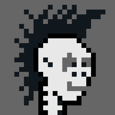 Kz-Cryptopunks #27/50 Cryptopunk skull