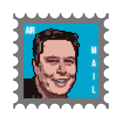 Elon Musk #9 Pixel Stamp