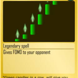 Legendary Card - Chain of green candles