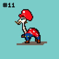 #011 Pixel Giraffe - Super Mario - Cospl