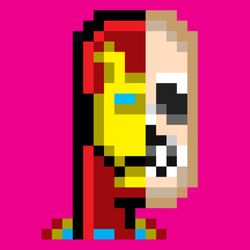 PIXEL ART - IRON SKULL I