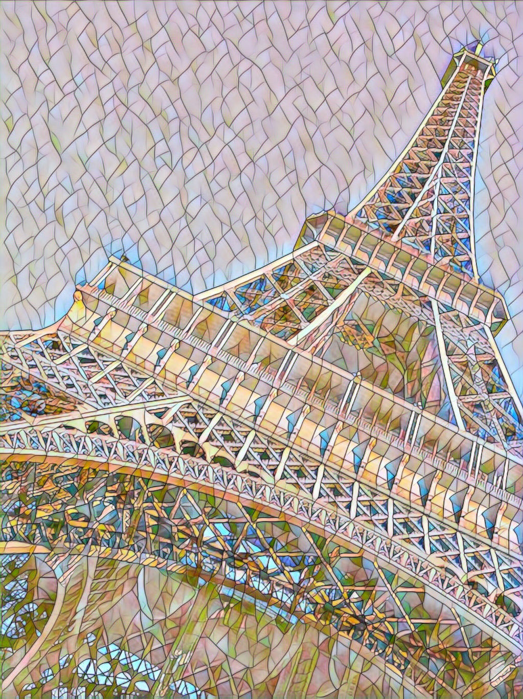 Mosaic eyes: La tour Eiffel