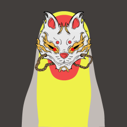 #Masked Ghost 'Kitsune Mask'