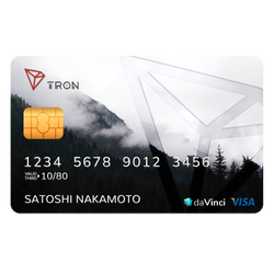 Elegant TRON Credit Card