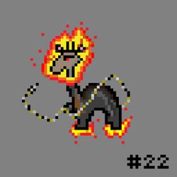 #022 Pixel Girrafe - GhostRider -Cosplay