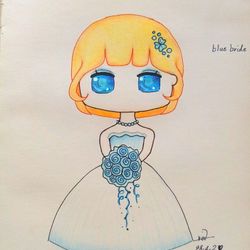 Blue bride