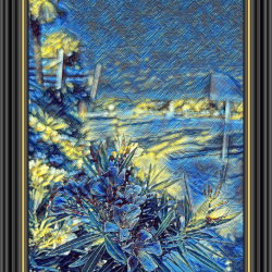 Starry Night: Beach Flowers