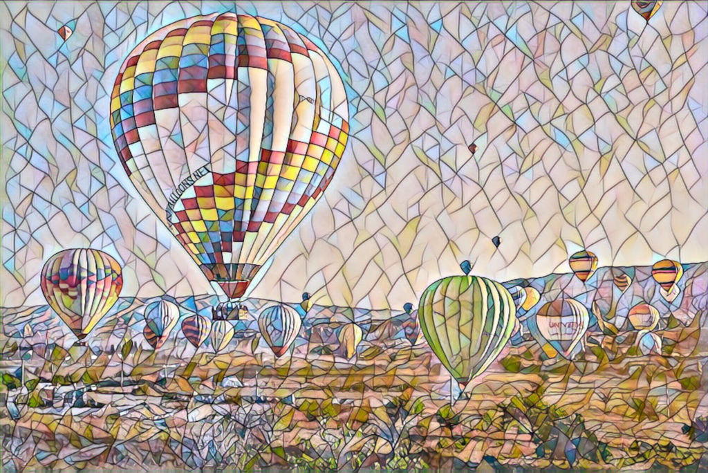 Mosaic eyes: Air balloons